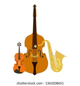 musical instruments isolated icon