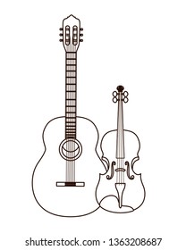 musical instruments isolated icon