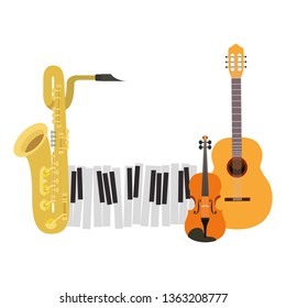 musical instruments isolated icon