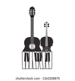 musical instruments isolated icon