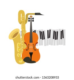 musical instruments isolated icon