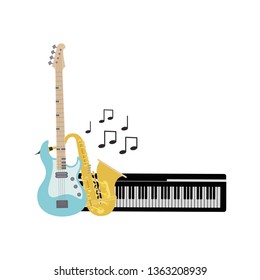 musical instruments isolated icon