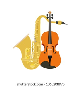 musical instruments isolated icon