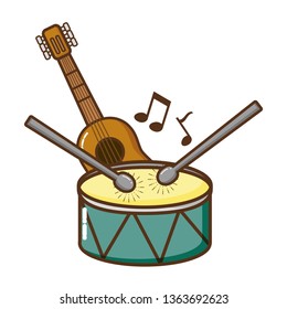 musical instruments isolated icon