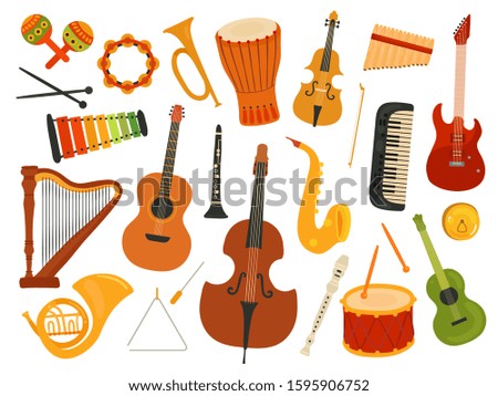 Similar – Image, Stock Photo Strings of a guitar