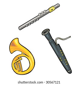 Musical Instruments Pack Isolated Part 1