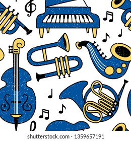 Musical instruments pattern