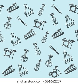 Musical instruments pattern