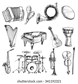 musical instruments set