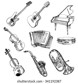 musical instruments set