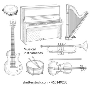 Musical instruments set
