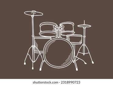 instrumentos musicales de sketch. Esbozo de arte gráfico vectorial del violín de dibujo (bolígrafo negro). Ilustración de violín acústico clásico con arco en un estilo grabado vintage.