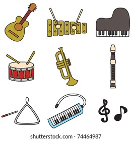 Musical instruments that play music