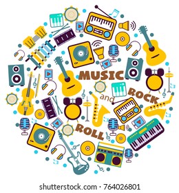 Musical instruments vector