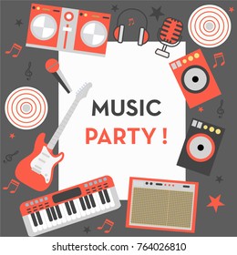 Musical instruments vector