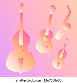 musical instruments. vector illustration