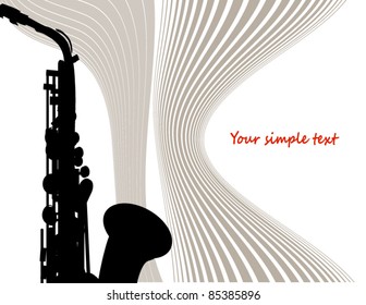 Musical jazz sax