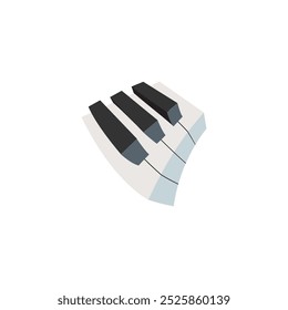 Musical keyboard icon. Vector illustration design.