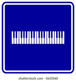 musical keyboard sign