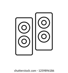 musical line vector icon