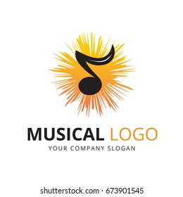 Musical Logo , Vector  and illustration