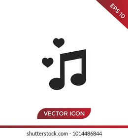 Musical love icon
