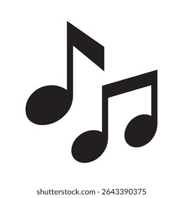 Musical Melody Harmony in Graphic Black and White Design, Rhythm and Tempo Notes, A Timeless Symbol of Artistic Expression, Melodic Cadence for Sound Enthusiasts
