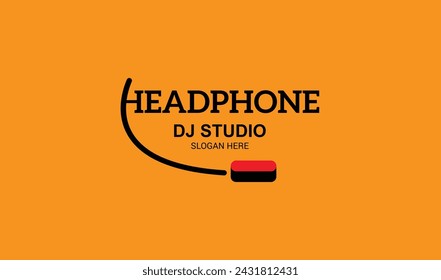 Musical music logo design vector illustration