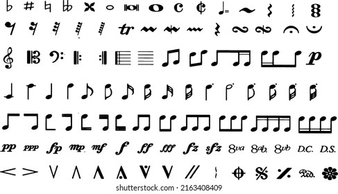 Musical Notation Music Theory Symbols