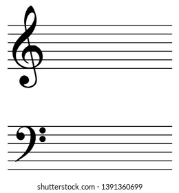 Musical Notation. Staff. Art vector