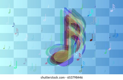 musical note art background