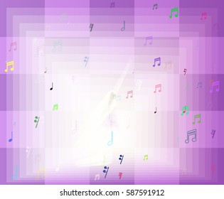 musical note art design