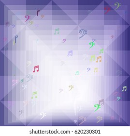 musical note art design