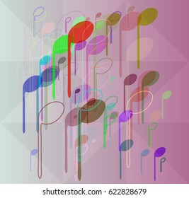 musical note art design