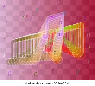 musical note art elements