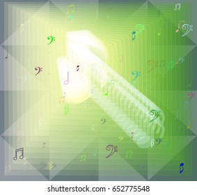 musical note art elements