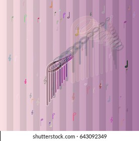 musical note art icon