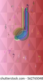 musical note art idea