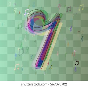 musical note art idea
