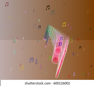 musical note art idea