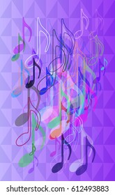 musical note art pattern