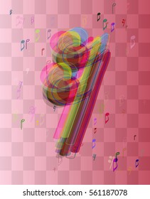 musical note art template