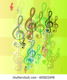 musical note art template