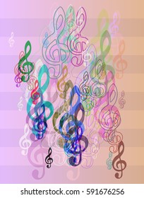 musical note art texture