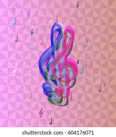 musical note art texture