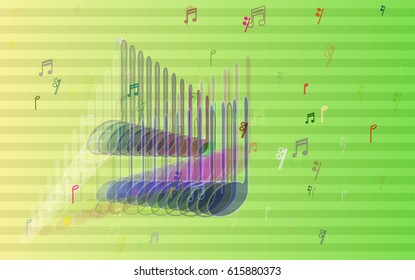 musical note art vector
