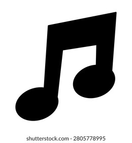 Musical note audio sound melody symbol