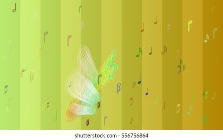 musical note background art