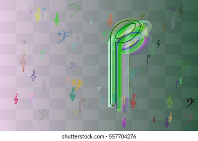 musical note background art