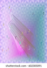 musical note background art